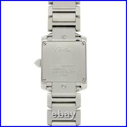 Cartier Ladies Watch Tank Francaise Steel Diamond Set 2384 Papers RW0387