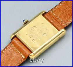 Cartier Must Tank 3-tone dial Ermeille Case Manual Winding Unisex Watch