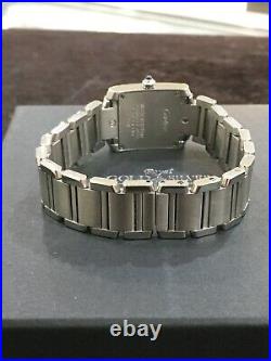 Cartier Stainless Steel Tank Francaise Ladies Quartz Watch