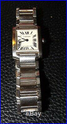 Cartier Stainless Steel Tank Francaise Watch Ladies Small size