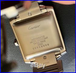 Cartier Tank 2301 Wrist Watch for Men Automatic Stainless Steel