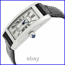 Cartier Tank Americaine White Dial Automatic Watch 1726