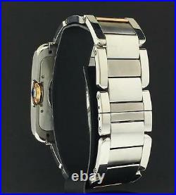 Cartier Tank Anglaise XL 18k Rose Gold & Stainless Steel 47 x 36mm Ref. W5310006