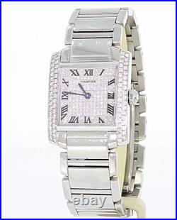 Cartier Tank Diamond Dial 2301 Watch Elegant and Timeless Timepiece