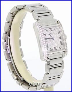 Cartier Tank Diamond Dial 2301 Watch Elegant and Timeless Timepiece