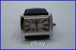 Cartier Tank Divan Stainless Steel Unisex Quartz Watch Ref 2600