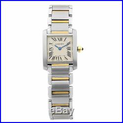 Cartier Tank Francaise 18K Yellow Gold Steel Quartz Ladies Watch W51007Q4