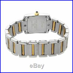 Cartier Tank Francaise 18K Yellow Gold Steel Quartz Ladies Watch W51007Q4