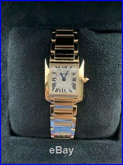 Cartier Tank Francaise 18k Gold W50002N2 With BOX & PAPERS