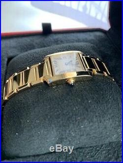 Cartier Tank Francaise 18k Gold W50002N2 With BOX & PAPERS