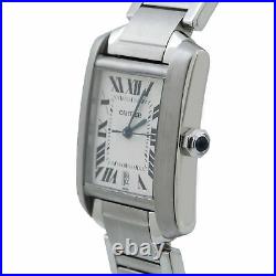 Cartier Tank Francaise 2302 Automatic Stainless-Steel 28mm Mens Watch