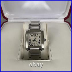 Cartier Tank Française 2302 Automatic Swiss Watch Boxed & Papers Full Set