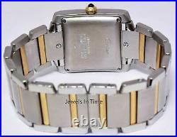 Cartier Tank Francaise 2302 Large Steel & 18K Gold Automatic Watch W51005Q4