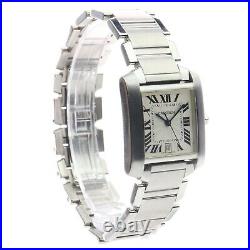 Cartier Tank Francaise 2302 Stainless Steel Watch