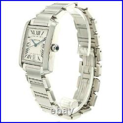 Cartier Tank Francaise 2302 Stainless Steel automatic watch with date