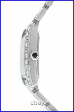 Cartier Tank Francaise 2302 Unisex Diamond Steel Date Automatic 28MM Watch