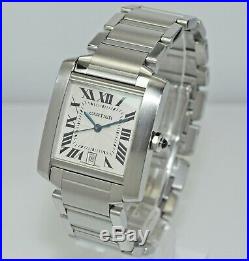 Cartier Tank Francaise 2302 W51002Q3 Large 28mm Automatic Watch / FREE US 2-DAY