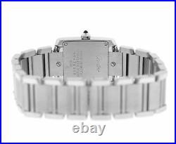 Cartier Tank Francaise 2384 Ladies' Stainless Steel Quartz 20MM Diamond Watch