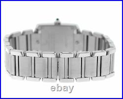 Cartier Tank Francaise 2384 Ladies' Stainless Steel Quartz 20MM Diamond Watch