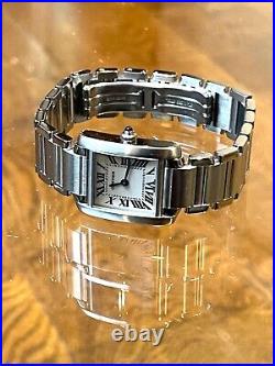 Cartier Tank Francaise 2384 Ladies Watch 20mm Quartz Serviced and Polished