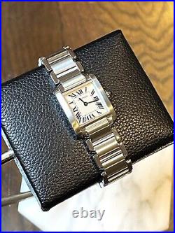 Cartier Tank Francaise 2384 Ladies Watch 20mm Quartz Serviced and Polished