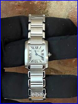 Cartier Tank Francaise 2384 Ladies Watch 20mm Quartz Serviced and Polished