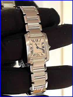 Cartier Tank Francaise 2384 Ladies Watch 20mm Quartz Serviced and Polished