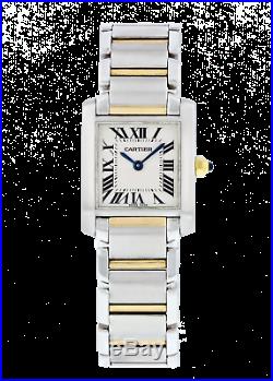 Cartier Tank Francaise 2384 Two Tone Small Ladies Watch