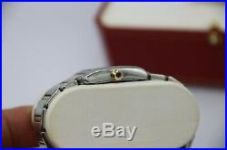 Cartier Tank Francaise 2465 Stainless Steel & Gold Midsize Ladies Quartz Watch