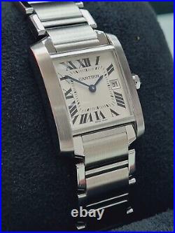 Cartier Tank Française 25mm Stainless Steel 2012 Model 2465