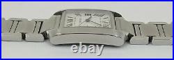 Cartier Tank Francaise Automatic Date Stainless Steel Watch Ref2302