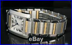 Cartier Tank Francaise Automatic, Large, MINT, Steel & Gold, 2302
