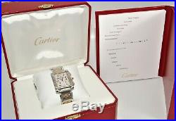 Cartier Tank Francaise Chronoflex 2303 18k Gold and SS Quartz Mens Watch withBox