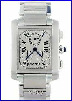 Cartier Tank Francaise Chronograph 2303 Mens Watch