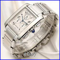 Cartier Tank Francaise Chronograph 2303 Stainless Steel