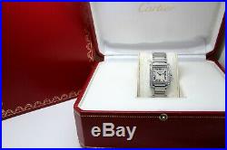 Cartier Tank Francaise, Diamond Set Ladies Watch, Ref, 2384, With Box & Papers