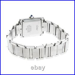 Cartier Tank Francaise Guilloche Dial Gents Stainless Steel Watch W51002Q3