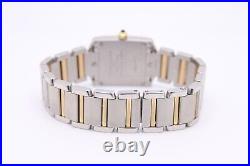 Cartier Tank Francaise Ladies 20 mm Steel And Gold Bracelet Watch, Ref, 2384