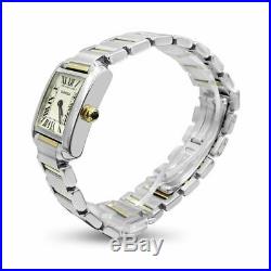 Cartier Tank Française Ladies Pre-Owned Swiss 2384 Steel & Gold Wrist Watch