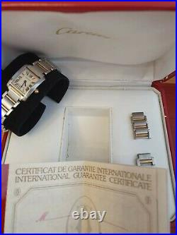 Cartier Tank Francaise Ladies Steel & Gold Ref-2384
