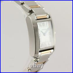 Cartier Tank Française Ladies Steel & Pink Gold with MOP Dial with Box & Papers