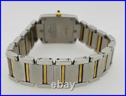 Cartier Tank Francaise Ladies Two Tone 18kt Yellow Gold & Steel W51007Q4 2384
