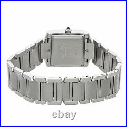 Cartier Tank Francaise Large Model Auto Steel Ladies Bracelet Watch W51002Q3