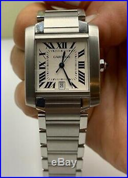 Cartier Tank Francaise Men's Stainless Steel Automatic Watch 2302