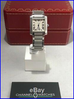 Cartier Tank Française Mens Stainless Steel watch Medium size Pre Owned