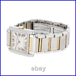 Cartier Tank Francaise Mid Size Ladies 18ct Yellow Gold & Steel 2002 Watch 2301