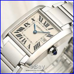 Cartier Tank Francaise Midsize 2465 Stainless Steel