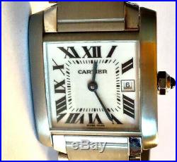 Cartier Tank Francaise Midsize Unisex Classic Stainless Watch