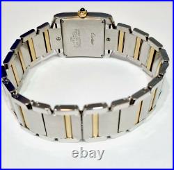 Cartier Tank Francaise Midsize Watch W51012Q4 2465 Steel & Gold Box & Papers