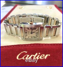 Cartier Tank Francaise Ref. 2384 18K Yellow gold & Stainless Steel Ladies watch